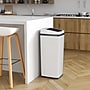 iTouchless Stainless Steel Sliding Lid Sensor Trash Can with AbsorbX Odor Control System, 14 Gal., White (IT14SW)~#|#~89A41719-1D10-4624-BF76A147BD9AC90B_sc7