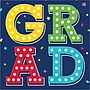 Creative Converting Glad to Be Grad Paper Plates and Napkins Kit, Serves 16 (DTC9209E2G)~#|#~89A578E2-7B03-4B37-ACB2820E6B9AEE73_sc7