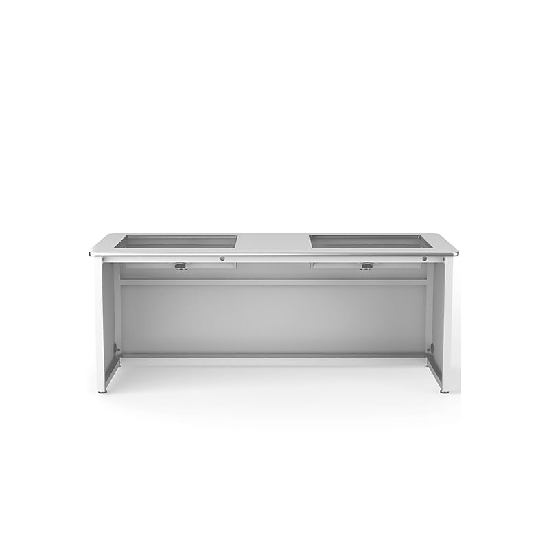 VersaDesk 72"W Downview Computer Desk, White (DV7230-WW) image 1