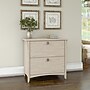 Bush Furniture Salinas Lateral File Cabinet, Antique White (SAF132AW-03)~#|#~89A8AF98-2F81-426A-947C76450158C27B_sc7