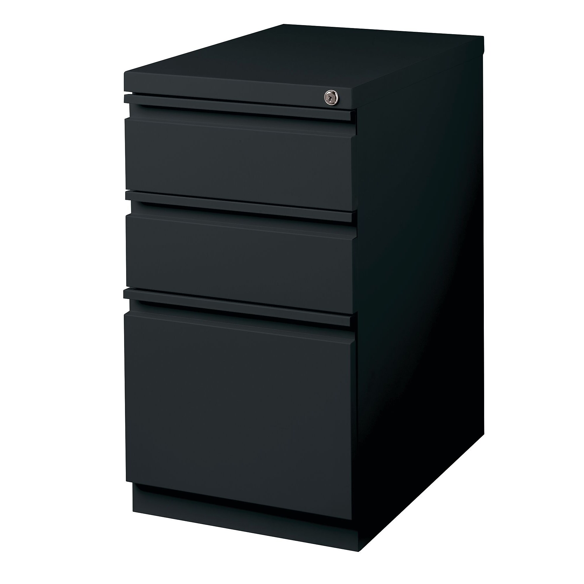 Staples Heavy Duty 3 Drawer Mobile Vertical File Cabinet, Letter Size, 27.75″H x 15″W x 19.88″D, Black (ST60430-CC) Sansujyuku sansujyuku.com
