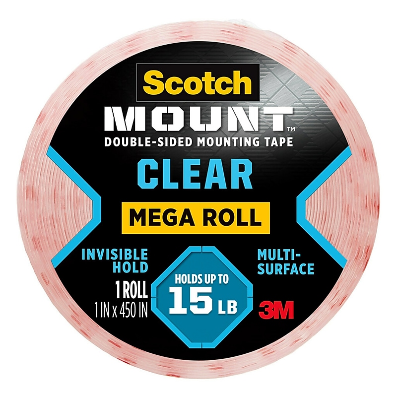 Scotch Indoor Mounting Tape, 1" x 12.5 yds., Clear (4010-LONG) image 1