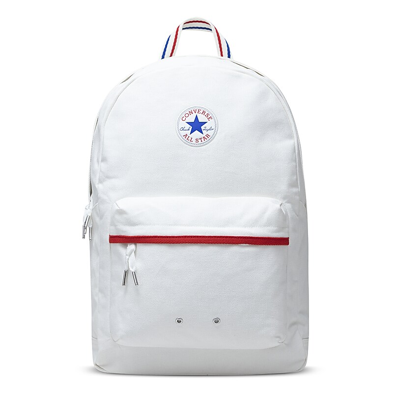 Converse Kids Canvas Backpack, Large, White (MA5675-W2Y) image 1