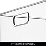 iDESIGN Medium Stackable Plastic Storage Bin with Handles, Clear (40254)~#|#~89B5340E-C8E3-472D-8EF3753727AD47DB_sc7