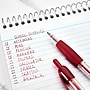 Staples Retractable Ballpoint Pens, Fine Point, Red Ink, Dozen (50787)~#|#~89B6884F-0622-4E21-BC7594A227396D3E_sc7