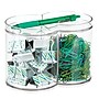 iDESIGN Stackable Plastic Dual Canister with Lid, Clear, 2/Pack (28209M2)~#|#~89B7CD64-1181-4C15-B57BF49160F9E4EC_sc7