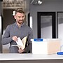 Bankers Box Heavy-Duty Latch Lid Plastic File Box, Letter Size, Blue/Clear, Each (86101)~#|#~89B84142-31D4-409F-B96F216C3AB90F9E_sc7