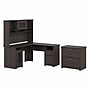 Bush Furniture Cabot 60"W L Shaped Computer Desk with Hutch and Lateral File Cabinet, Heather Gray (CAB005HRG)~#|#~89BADD01-FEE6-49B4-B93DAB942343AE68_sc7