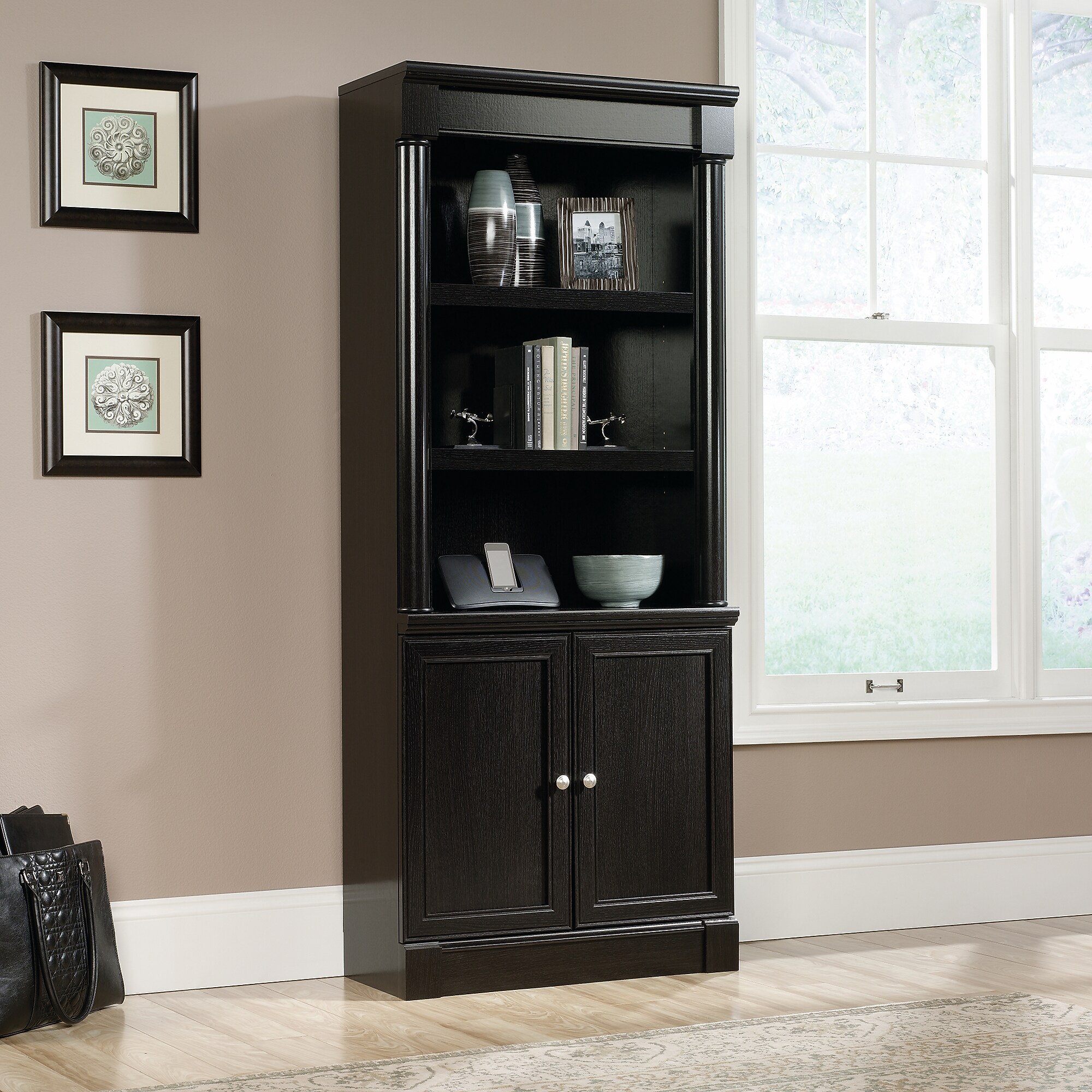 Sauder Palladia 72″H 5-Shelf Bookcase, Wind Oak (416515) Sansujyuku sansujyuku.com