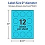 Avery Laser/Inkjet Multipurpose Circle Labels, 2" Dia., Bright Blue, 960/Box (94501)~#|#~89BBA9DC-F1DF-4323-8384C6C7424B5672_sc7