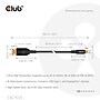 Club 3D 3.28' USB C to DisplayPort Audio/Video Cable, Male to Male, Black (CAC-1559)~#|#~89BD46C1-3DAD-4490-829059F0F2E44EEA_sc7