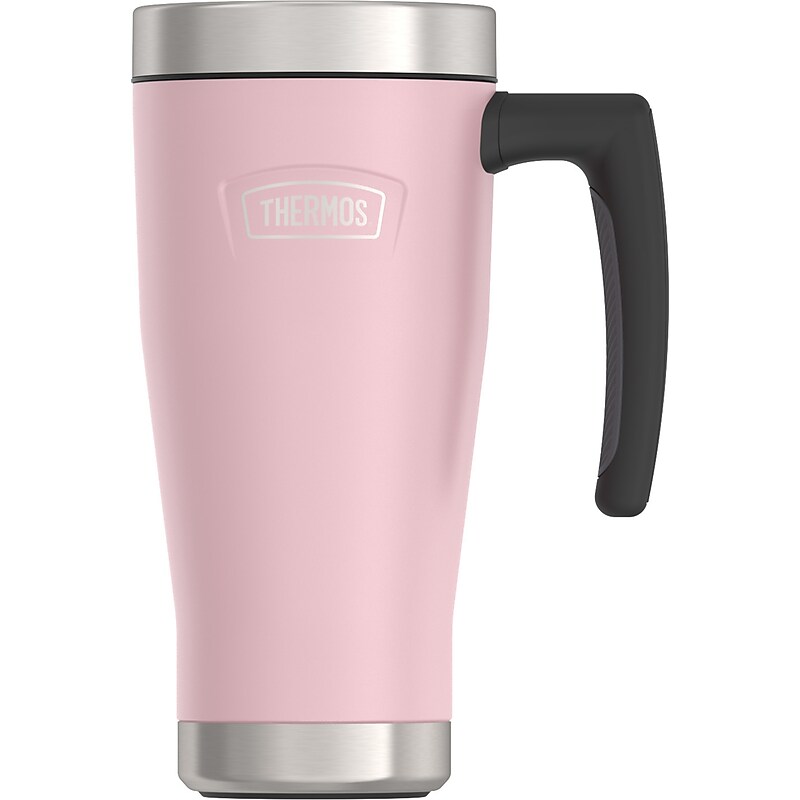 Thermos Icon Stainless Steel Vacuum Insulated Travel Mug, 16 oz., Sunset Pink (EAIS1002SP4) image 1