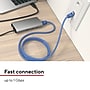 Staples TECH 25 ft. Cat-6 Ethernet Cable, Male to Male, Blue (ST62451)~#|#~89C93F5C-885F-4104-8B8D0372D183CA8C_sc7
