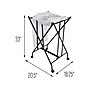 Honey-Can-Do Collapsible Wheeled Bounce-Back Hamper with Lid, Black/White (HMP-09748)~#|#~89CBBA7D-9788-4126-958A566EAAF8427A_sc7
