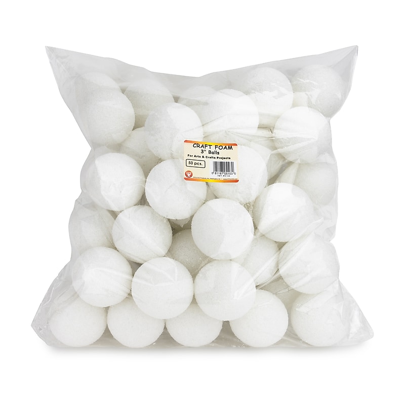 Hygloss Ball, White, 50/Pack (HYG5103) image 1