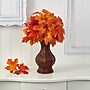 Nearly Natural 24" Autumn Maple Leaf Artificial Plant in Decorative Planter (P1547-OG)~#|#~89CCC134-5BB2-4D94-AD1CE824235EB25E_sc7