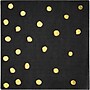 Creative Converting Black and Gold Foil Dot Paper Beverage Napkins, 192/Pack (329931)~#|#~89CE2344-68B5-44FF-8646613A1E9EB894_sc7