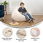 Flash Furniture Dillon Faux Sherpa Refillable Bean Bag Chair, Natural (DGBEANSMSHRPNAT)~#|#~89D08343-AF9F-429E-9F672E887572F681_sc7