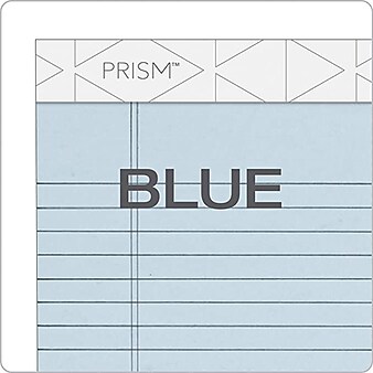 TOPS Prism+ Writing Notepads, 5" x 8", Narrow Ruled, Blue, 50 Sheets/Pad, 12 Pads/Pack (63020)