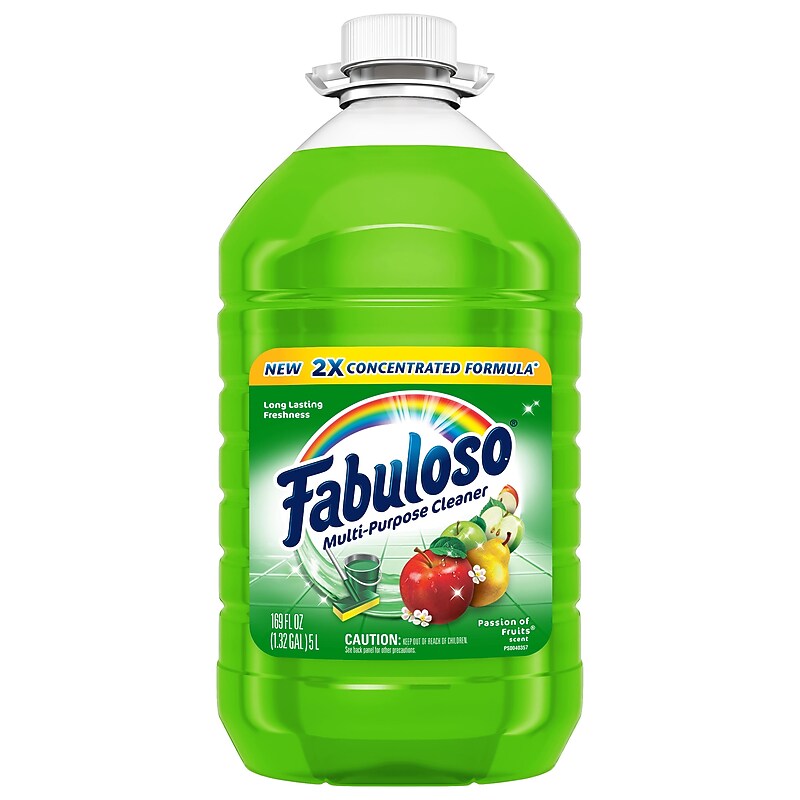 Fabuloso Multi-Purpose Cleaner, Passion Fruit Scent, 169 Fl. oz., 3/Carton (MX04966ACT) image 1