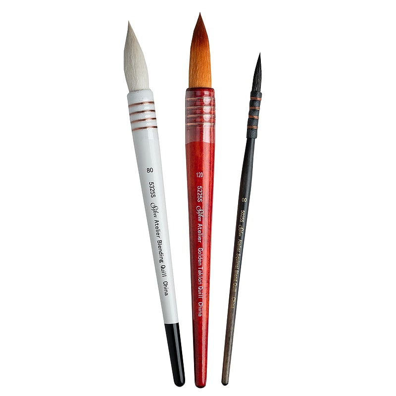 Silver Brush Atelier Quill Brushes, 3/Pack (SLVQL5359) image 1