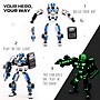 JITTERYGIT Robotryx Voltroid Police Robot Building Toy, Blue & Red 279 Pieces/Pack (ROBOTRYX-VOLTROID - POLICE)~#|#~89E3F82C-65F9-44EE-9D16019B7DE427B4_sc7