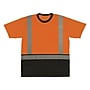 Ergodyne GloWear 8286BK High Visibility Short Sleeve Black Bottom T-Shirt, ANSI Type R Class 2, Orange, 2XL (22196)~#|#~89E69C87-1127-4D6B-8AC40F887435083E_sc7