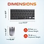Delton SW60 iPad/Android Stand & N35 Small Wireless Keyboard and Mouse Tablet Accessory Set, Silver (DTTKITMIN35SW60)~#|#~89E927E5-D8EB-4A3C-B3189314DA2F6DEC_sc7