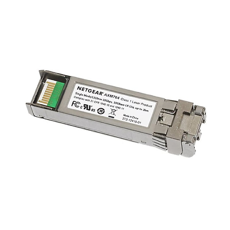 Netgear ProSAFE Gigabit Ethernet Single Mode Transceiver Module, 10000 Mbps (AXM764-10000S) image 1