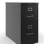 Staples 2-Drawer Vertical File Cabinet, Locking, Letter, Black, 26.5"D (28882D)~#|#~89F2E668-C473-42E4-90FC6600F3AD28D2_sc7