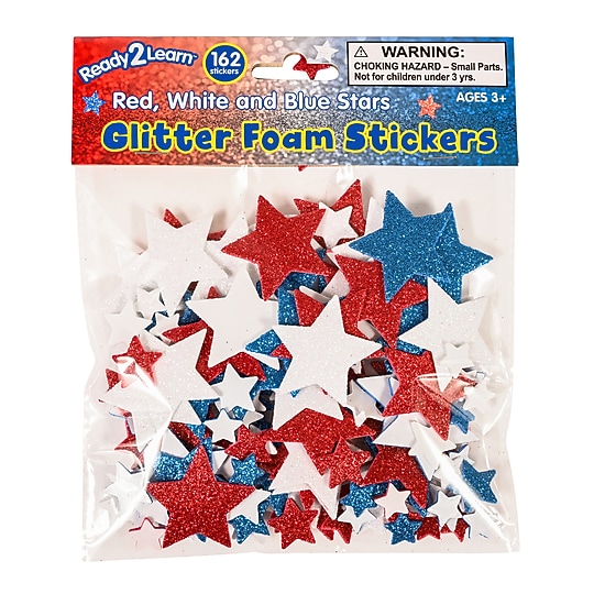 Ready2Learn Glitter Foam Stars Stickers, Multicolored, 162/Pack (CE-10133)~#|#~89F40146-E177-4C93-A0E6E5FF6545115C_sc7
