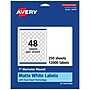 Avery Laser/Inkjet Round Multipurpose Labels, 1" Dia., White, 12000 Labels/Box (94500)~#|#~89F7D5A3-7B23-48FF-994E262E3B5506F4_sc7