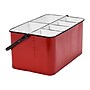 Storied Home Decorative Storage 10.71 Quart Storage Container, Metal, Red (EC1272)~#|#~89FBE71C-CA6D-46D7-87014F35B3B12281_sc7