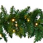 Nearly Natural 9-ft Christmas Pine Artificial Garland with 50 Warm White LEDs Lights (W1100)~#|#~89FD1CE5-6D94-4A3C-A9D7925EBB371560_sc7