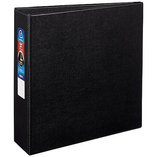 Staples Heavy Duty 3" 3-Ring Non-View Binder Black (24658) 82689