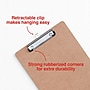 Staples® Hardboard Clipboard, Letter Size, Natural Brown (ST44292-CC)~#|#~89FFB9F4-366A-4F86-A96BD85BB4658C21_sc7