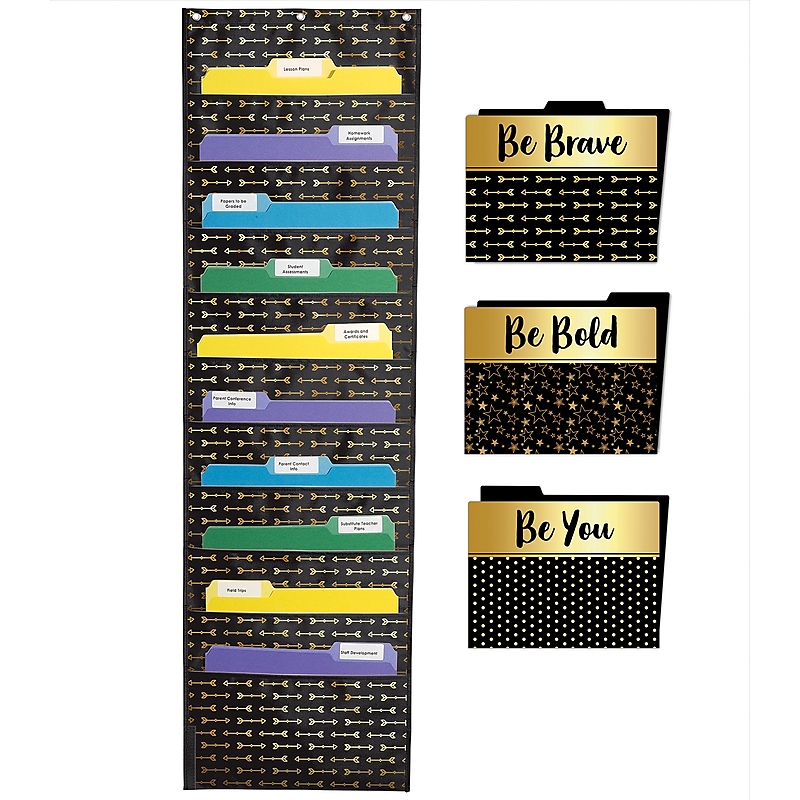 Carson Dellosa Education 10 Pocket File Folder Storage Solution, 7 Pieces image 1