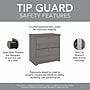 Bush Furniture Cabot 2-Drawer Lateral File Cabinet, Letter/Legal Size, 30" H x 31" W x 20" D, Modern Gray (WC31380)~#|#~8A039B16-864D-4A9E-94643300A9121744_sc7