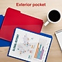 Staples File Folder, 1/3-Cut Tab, Letter Size, Plastic, Assorted Colors, 30/Box (ST62541)~#|#~8A06FA43-C269-46D2-9129A12304AD46EC_sc7