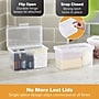 Bostitch Konnect Nest Stackable Boxes, 5.2" x 3.5" x 2.7", Index Size, Clear, 3/Pack (23231-3PK)~#|#~8A1751F1-9362-43DA-A5A4D4E22949212C_sc7
