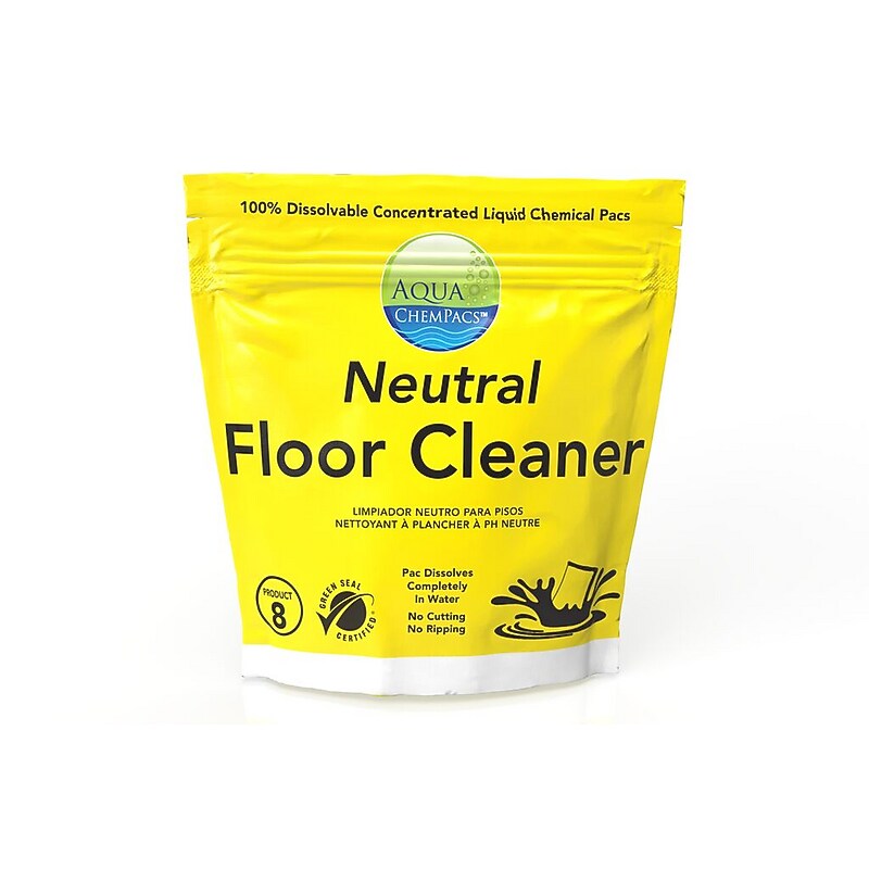 Aqua ChemPacs Neutral Floor Cleaner, Lavender Scent, 20 Pacs/Bag (9320867) image 1