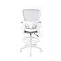 Boss Flip Arm Mesh/Fabric Stool with Footrest and Lumbar Support, Gray/White (B16366WT-GY)~#|#~8A2094B6-D8CE-47DC-A141179B749226CE_sc7