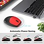SaharaCase Wireless Ergonomic Keyboard and Laser Mouse Combo, Black/Red (KB2)~#|#~8A2324D7-1E07-49F6-B6B24641AD98A9BA_sc7