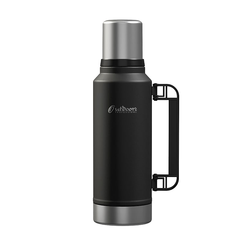 Outdoors Professional Stainless Steel Vacuum Insulated Termo Classic Water Bottle, 33 oz., Black (OUTD9355) image 1