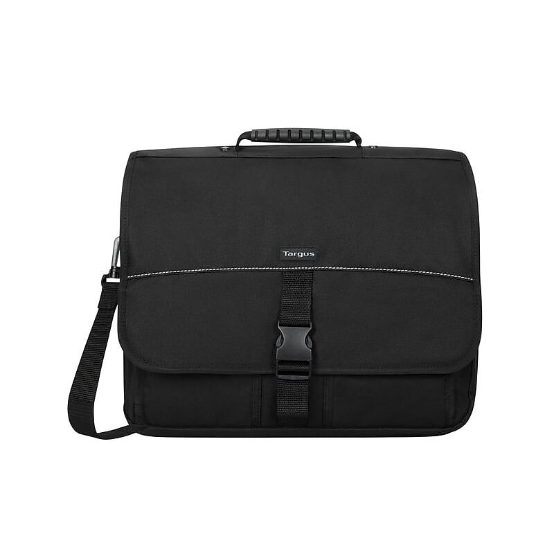Targus Polyester Messenger Bag, Black (TCM004US) image 1