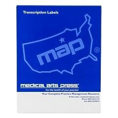 THE PHYSICIAN 印刷物 Medical Arts Press Transcription File Folder Labels, 2