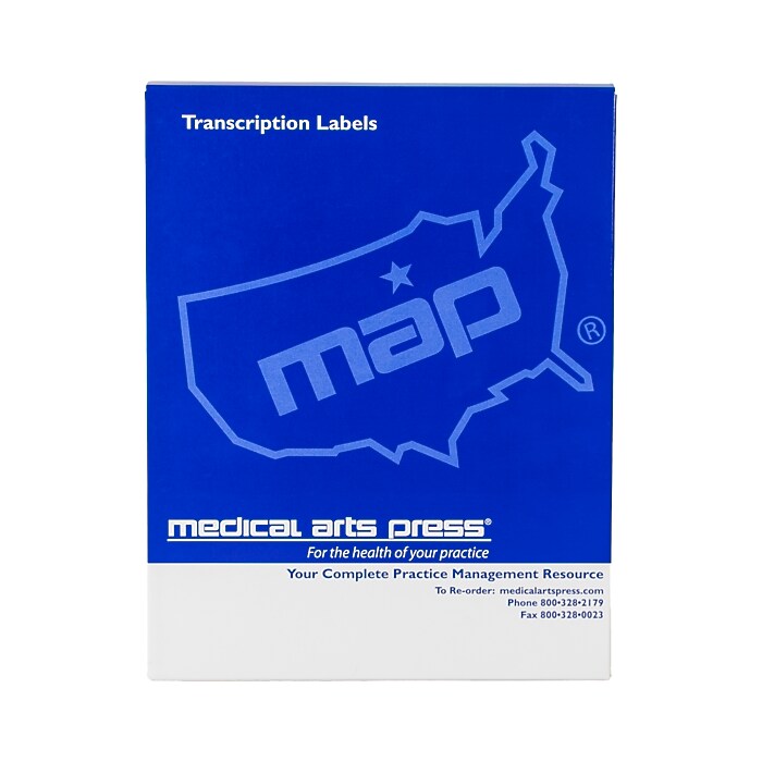 Medical Arts Press Transcription File Folder Labels, 2