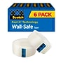Scotch Wall-Safe Transparent Clear Tape Refill, 0.75" x 22.22 yds., 1" Core, 6 Rolls/Pack (813S6)~#|#~8A2E6767-D87D-457D-9C25B1FD0032F127_sc7
