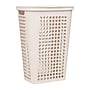 Mind Reader Slim Tapered Hamper with Lid, Plastic, Ivory (SWHAMP50-IVO)~#|#~8A3257B0-C4F0-4EA8-955B322E0D029B1F_sc7