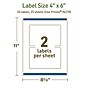 Avery Dissolvable Rectangle Multipurpose Labels, 4" x 6", Off-white, 50/Pack (94278)~#|#~8A34FB24-AD99-4CA9-94593499C119148E_sc7